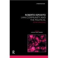Roberto Esposito: Law, Community and the Political