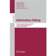 Information Hiding: 13th International Conference, Ih 2011, Prague, Czech Republic, May 18-20, 2011, Revised Selected Papers