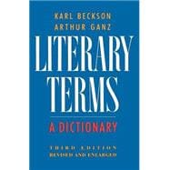Literary Terms A Dictionary