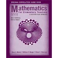 Mathematics for Elementary Teachers: A Contemporary Approach, Virginia Correlation Guide Book, 8th Edition