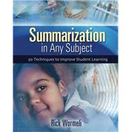 Summarization in Any Subject