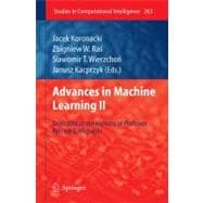 Advances in Machine Learning II