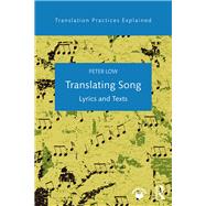 Translating Song: Lyrics and Texts,9781138641785