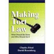 Making Tort Law What Should Be Done and Who Should Do It