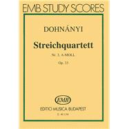 String Quartet No. 3 in A Minor, Op. 33 Score