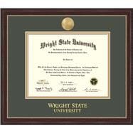 Wright State Sienna BA/MA Diploma Frame with Medallion