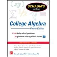 Schaum's Outline of College Algebra, 4th Edition