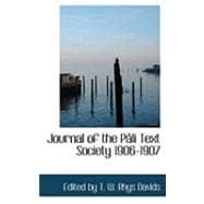 Journal of the Pacli Text Society 1906-1907