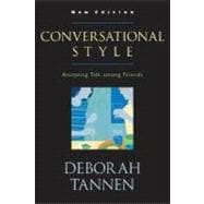 Conversational Style Analyzing Talk among Friends