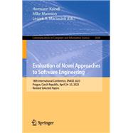 Evaluation of Novel Approaches to Software Engineering