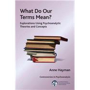 What Do Our Terms Mean?