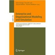 Enterprise and Organizational Modeling and Simulation