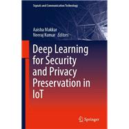 Deep Learning for Security and Privacy Preservation in IoT