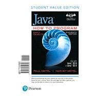 Java How to Program, Early Objects, Student Value Edition