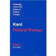 Kant : Political Writings