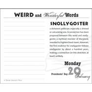 Weird And Wonderful Words 2006 Calendar