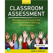 Pearson eText Access Code for Classroom Assessment