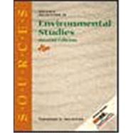 Sources : Notable Selections in Environmental Studies