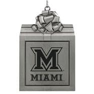 Miami LXG Gift Box Pewter Ornament