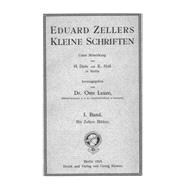 Eduard Zellers Kleine Schriften