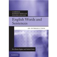 English Words and Sentences : An Introduction,9780521171878 English Words and Sentences : An Introduction,9780521171878