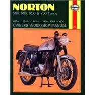 Norton 500, 600, 650 and 750 Twins Owners Workshop Manual, No. 187  '57-'70