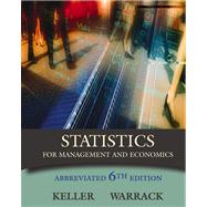 Statistics for Management and Economics, Abbreviated Edition (with CD-ROM and InfoTrac)