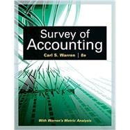 Survey of Accounting,9781305961883
