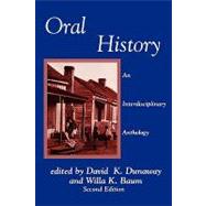 Oral History An Interdisciplinary Anthology