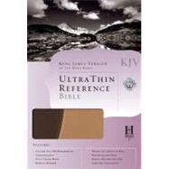 KJV Ultrathin Reference Bible, Brown/Tan LeatherTouch
