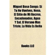 Miguel Bosé Songs : Si Tú No Vuelves, Nena, el Sitio de Mi Recreo, Encadenados, Agua Y Sal, el Verano Más Triste, la Vida Es Bella