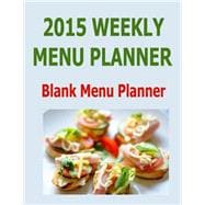 Weekly Menu Planner 2015