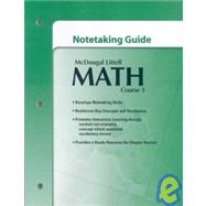 McDougal Littell Math Course 3 Notetaking Guide Pupil's Edition ,