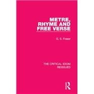 Metre, Rhyme and Free Verse