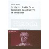 La Place Et Le Role De La Digression Dans L'oeuvre De Thucydidede La Digression Dans L'oeuvre De Thucydide