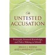 The Untested Accusation Principals, Research Knowledge, and Policy Making in Schools