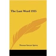 The Last Word 1935