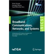 Broadband Communications, Networks, and Systems