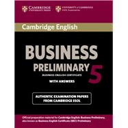 Cambridge English Business 5 Preliminary Student's Book With Answers