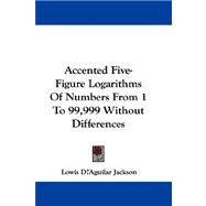 Accented Five-figure Logarithms of Numbers from 1 to 99,999 Without Differences