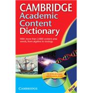 Cambridge Academic Content Dictionary Reference Book with CD-ROM