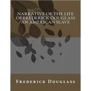 Narrative of the Life of Frederick Douglass an American Slave