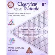 Clearview Triangle™ 8 inch - 60° Acrylic Ruler Perfect for 60° and 30° shapes - One tool, many sizes!