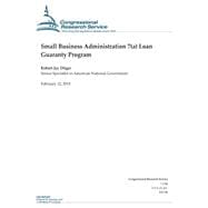 Small Business Administration 7a Loan Guaranty Program