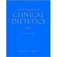 Quick Reference To Clinical Dietetics