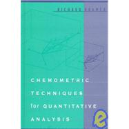 Chemometric Techniques for Quantitative Analysis