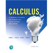 Calculus for Business, Economics, Life Sciences, and Social Sciences, Brief Version,9780134851990