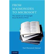 From Maimonides to Microsoft The Jewish Law of Copyright Since the Birth of Print