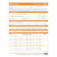 Number Sense Screener Nss Record Sheets, Kû1