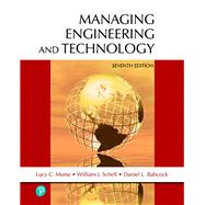Managing Engineering and Technology, 7th edition - Pearson+ Subscription